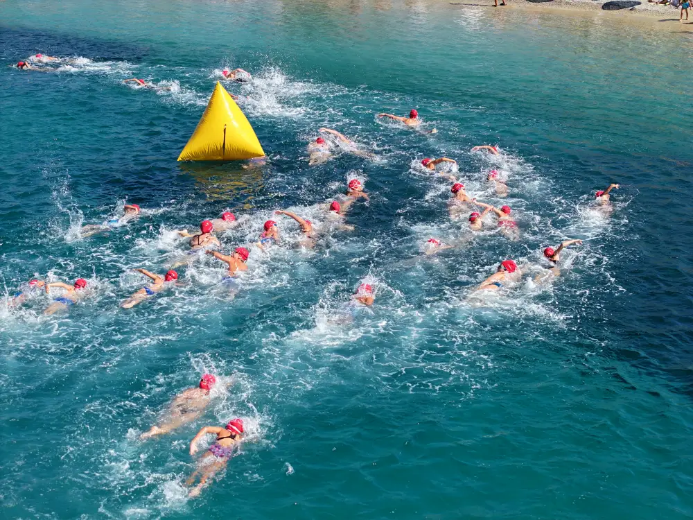 x Memorial Bodrum sagliga kulac at Bodrum’da sağlığa kulaç attılar