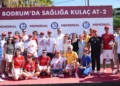 Bodrum’da sağlığa kulaç attılar