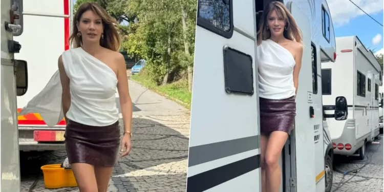 Ayça Varlıer’den karavan pozları