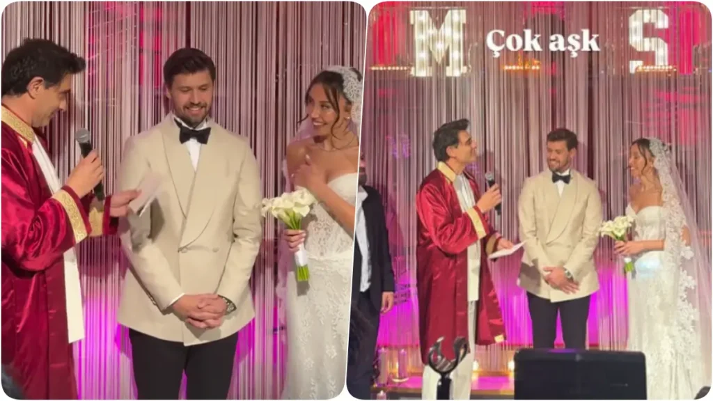 dugun Serhan Onat ve Merve Küsmenoğlu evlendi
