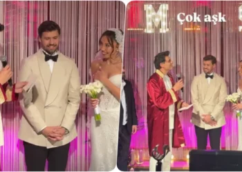 Serhan Onat ve Merve Küsmenoğlu evlendi