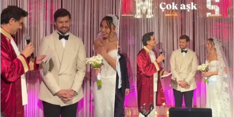Serhan Onat ve Merve Küsmenoğlu evlendi