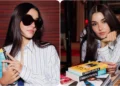Hande Erçel defileye Orhan Pamuk eserleriyle katıldı