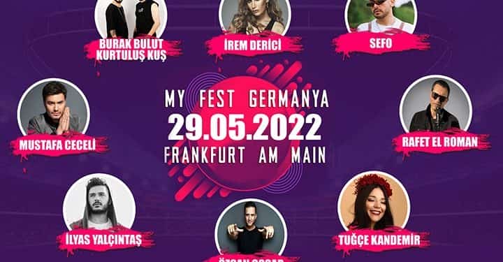 Birbirinden ünlü sanatçlar My Fest Germanya’da sahne alacak