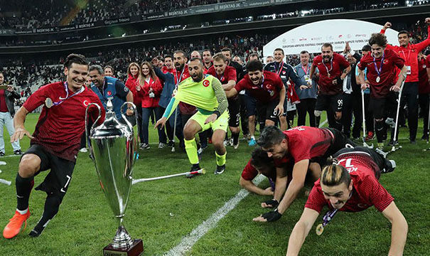 Türkiye Ampute Milli Futbol Takımı Avrupa Şampiyonası’nda şampiyon