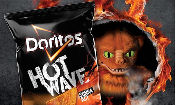 Yepyeni Doritos Hotwave: önce barbekü, sonra acı!
