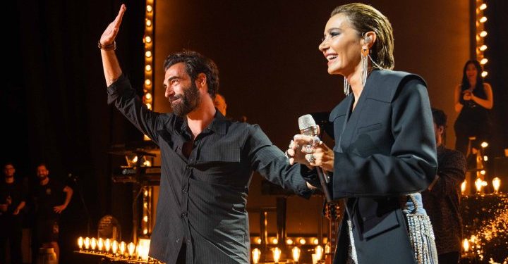 Sıla ve İlker Kaleli’den Harbiye Açıkhava’da romantik kareler