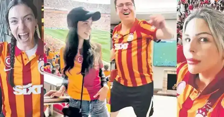 Galatasaraylı ünlüler şampiyonluğu kutladı! Yer sarı gök kırmızı