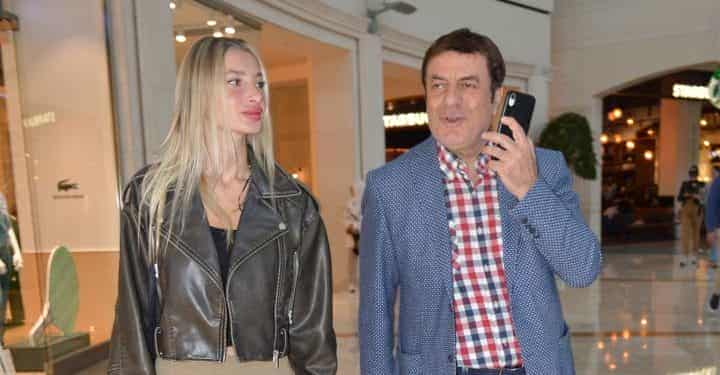 Coşkun Sabah kızı Roza ile alışveriş turunda