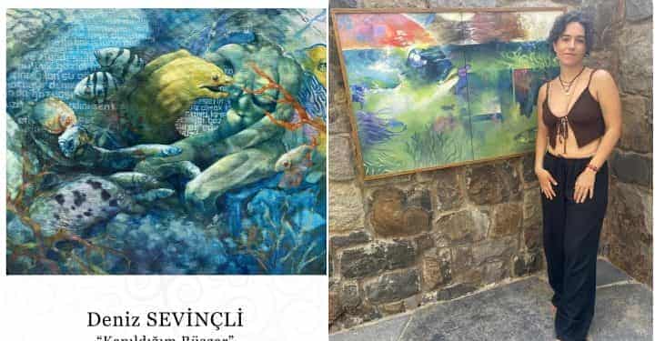 Genç yetenek Deniz Sevinçli ilk kişisel sergisi ‘Kapıldığım Rüzgar’ı sanatseverlerin beğenisine sundu