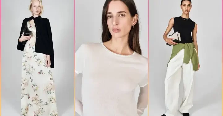 Çiçek desenleri ve pastel ekoseler, TOTEME Pre-Fall 2024 Koleksiyonu’na taze bir bakış açısı kazandırıyor.