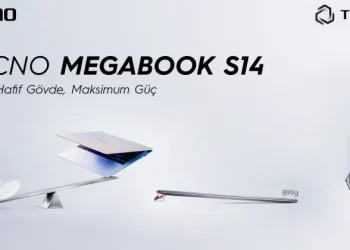 Tecno Megabook S14 ağırlığı ve inceliğiyle dikkat çekiyor