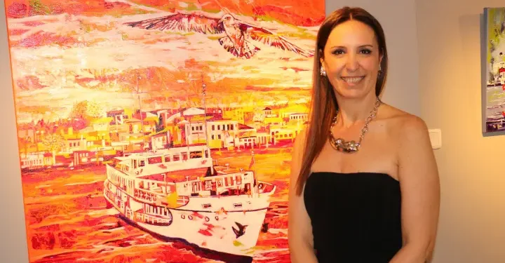 Ressam Pınar Kanber’in ‘Martıların İstanbul’u sergisi açıldı