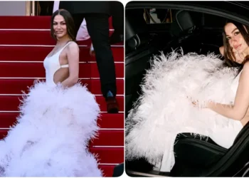 Cannes kırmızı halısında Demet Özdemir rüzgarı